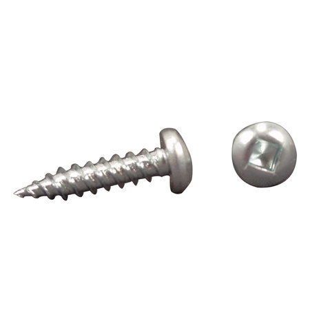 AP PRODUCTS AP Products 012-PSQ500 8 X 1 Pan Head Square Recess Screw, Pack of 500 - 1", Zinc 012-PSQ500 8 X 1